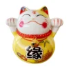 LC015Y Ceramic Lucky Cat Figurine with Savings Jar