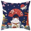 CUC006SB Maneki Neko Throw Pillow