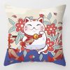 CUC009SW Maneki Neko Throw Pillow