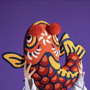CUF001R Koi Pillow